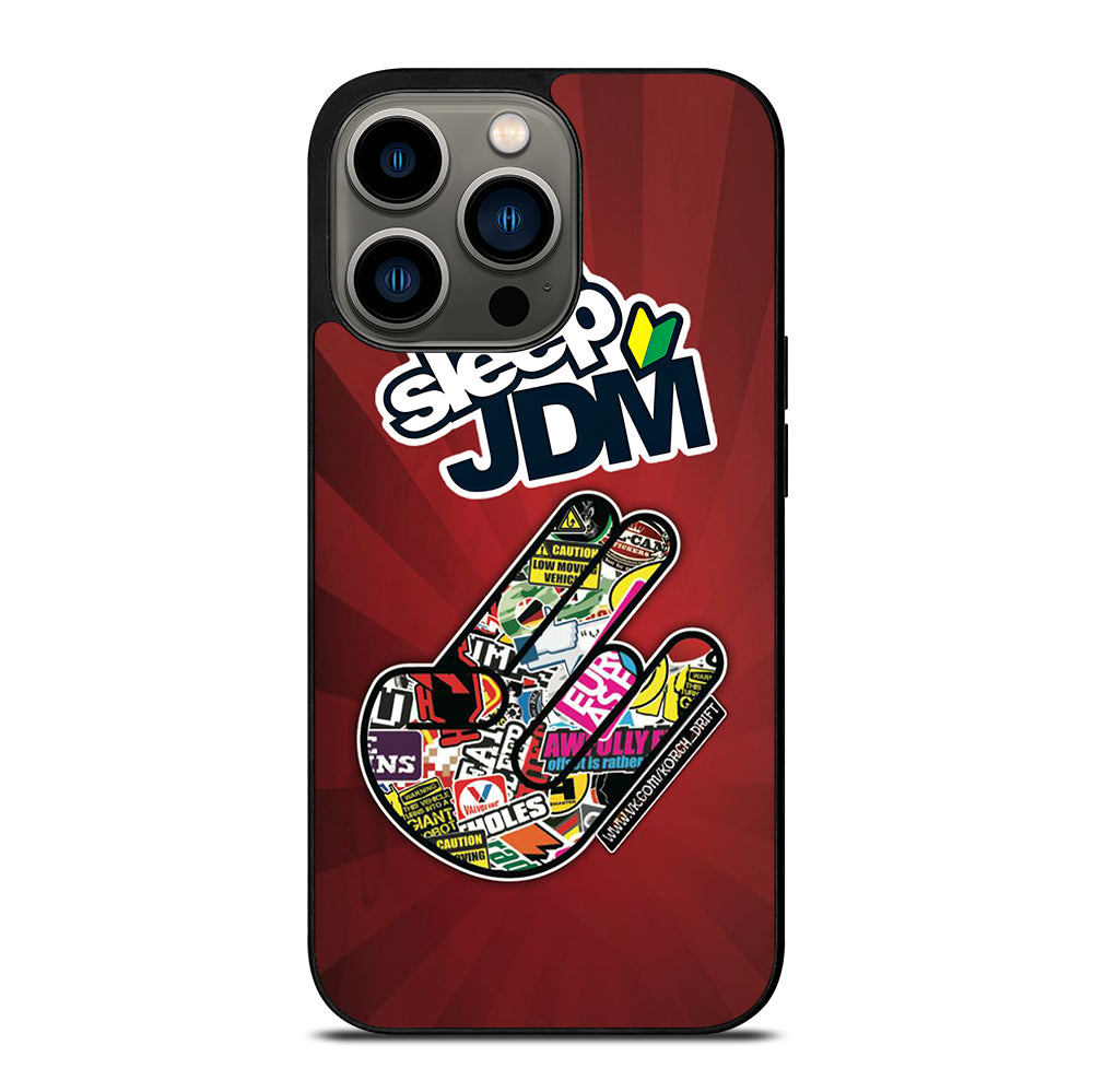EAT SLEEP JDM LOGO iPhone 13 Pro Case Cover