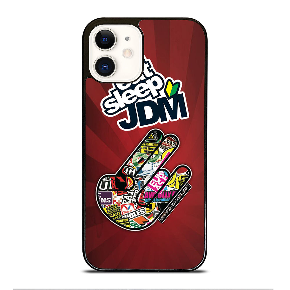 EAT SLEEP JDM LOGO iPhone 12 Case Cover
