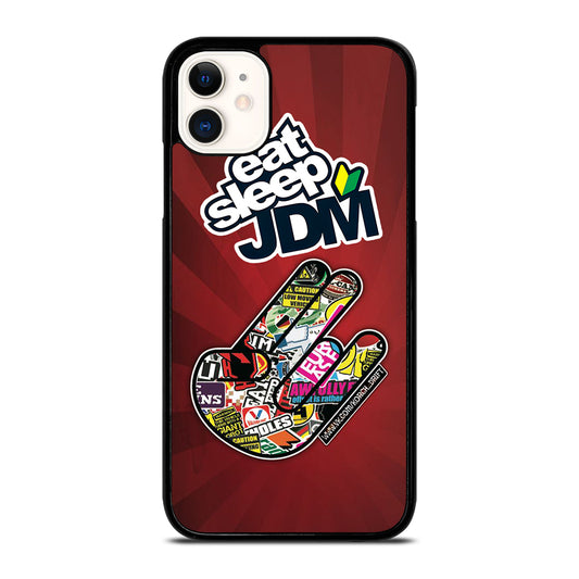 EAT SLEEP JDM LOGO iPhone 11 Case Cover
