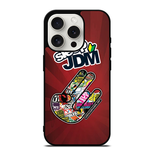 EAT SLEEP JDM LOGO iPhone 15 Pro Case Cover