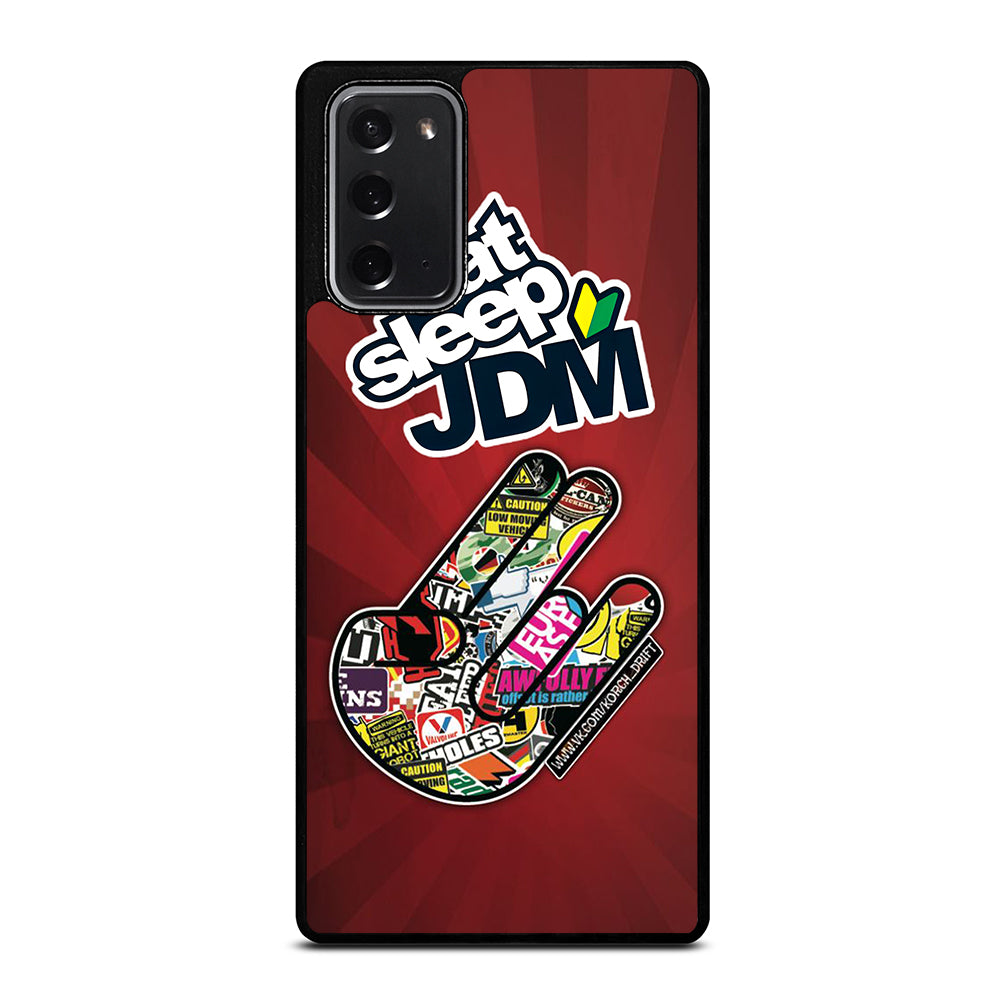 EAT SLEEP JDM LOGO Samsung Galaxy Note 20 Case Cover