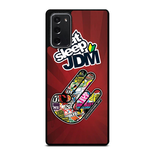 EAT SLEEP JDM LOGO Samsung Galaxy Note 20 Case Cover