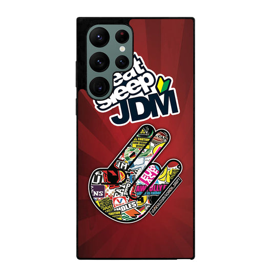 EAT SLEEP JDM LOGO Samsung Galaxy S22 Ultra Case Cover