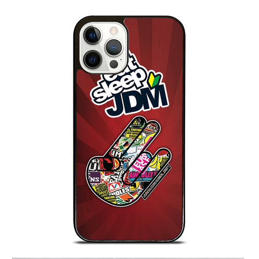EAT SLEEP JDM LOGO iPhone 12 Pro Case Cover
