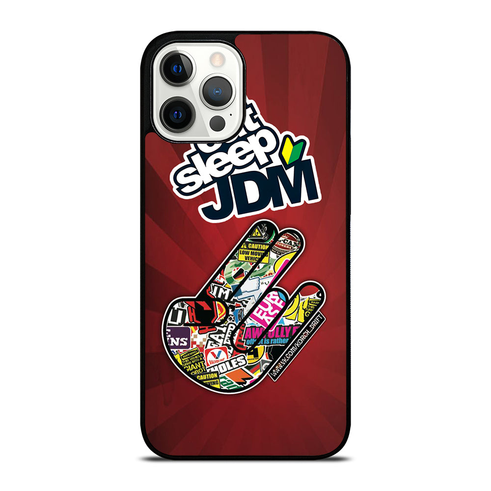 EAT SLEEP JDM LOGO iPhone 12 Pro Max Case Cover
