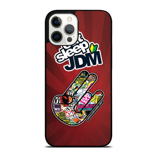 EAT SLEEP JDM LOGO iPhone 12 Pro Max Case Cover