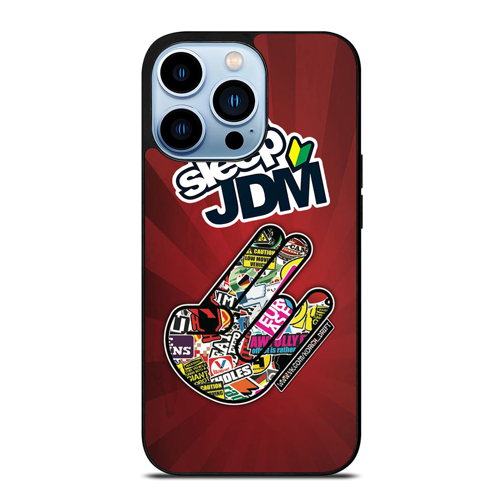 EAT SLEEP JDM LOGO iPhone 13 Pro Max Case Cover