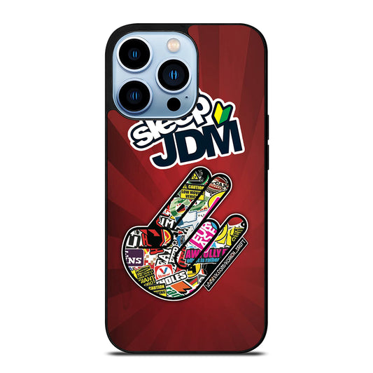 EAT SLEEP JDM LOGO iPhone 13 Pro Max Case Cover