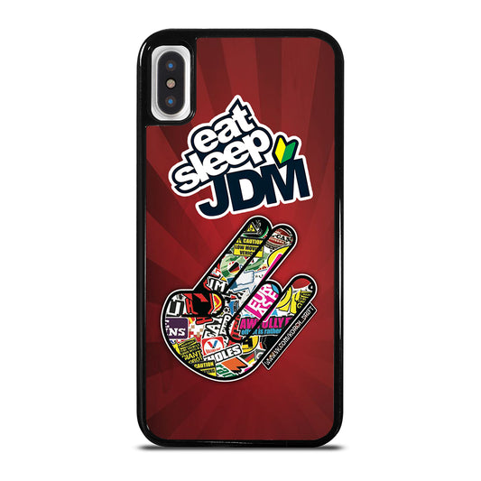 EAT SLEEP JDM LOGO iPhone X / XS Case Cover