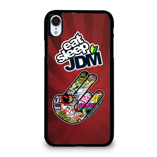 EAT SLEEP JDM LOGO iPhone XR Case Cover