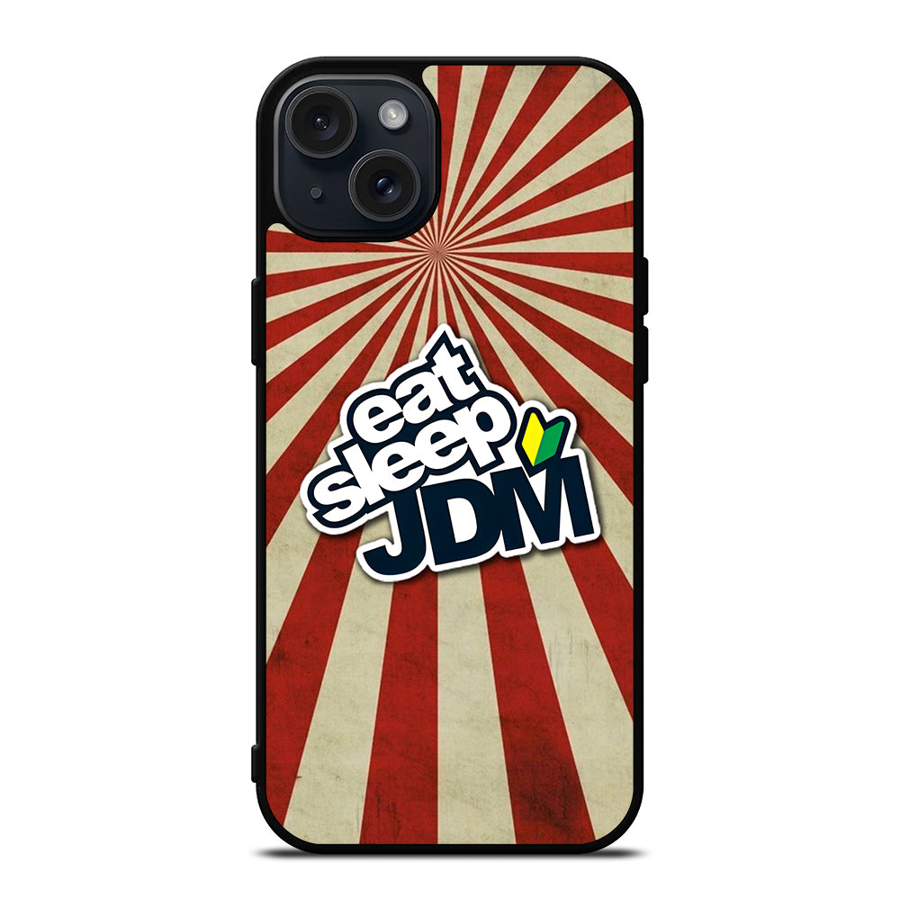EAT SLEEP JDM SYMBOL iPhone 15 Plus Case Cover