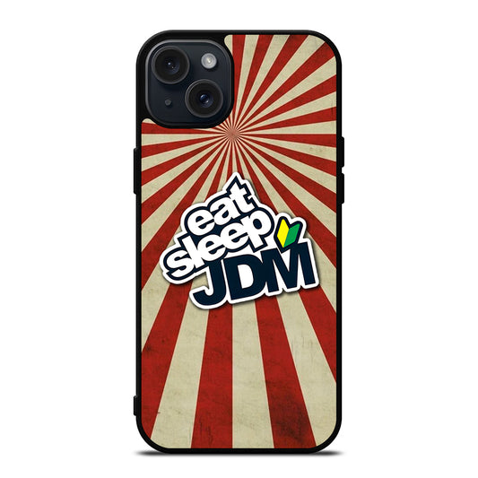 EAT SLEEP JDM SYMBOL iPhone 15 Plus Case Cover