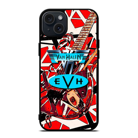 EDDIE VAN HALEN GUITAR LOGO 2 iPhone 15 Plus Case Cover