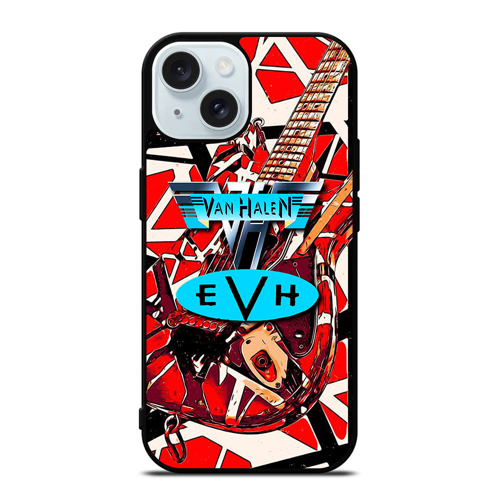 EDDIE VAN HALEN GUITAR LOGO 2 iPhone 15 Case Cover