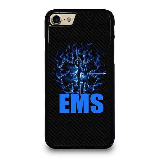 EMT EMS MEDICAL CARBON LOGO 2 iPhone 7 / 8 Case Cover