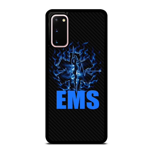 EMT EMS MEDICAL CARBON LOGO 2 Samsung Galaxy S20 Case Cover