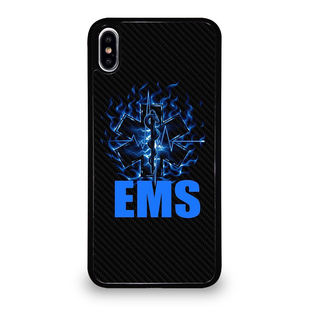 EMT EMS MEDICAL CARBON LOGO 2 iPhone XS Max Case Cover