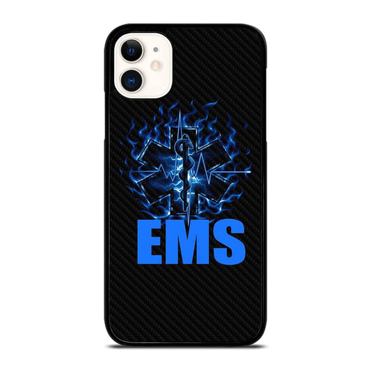 EMT EMS MEDICAL CARBON LOGO 2 iPhone 11 Case Cover