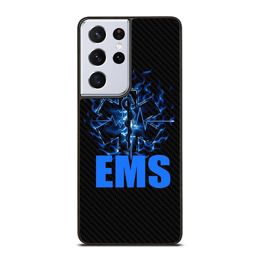 EMT EMS MEDICAL CARBON LOGO 2 Samsung Galaxy S21 Ultra Case Cover