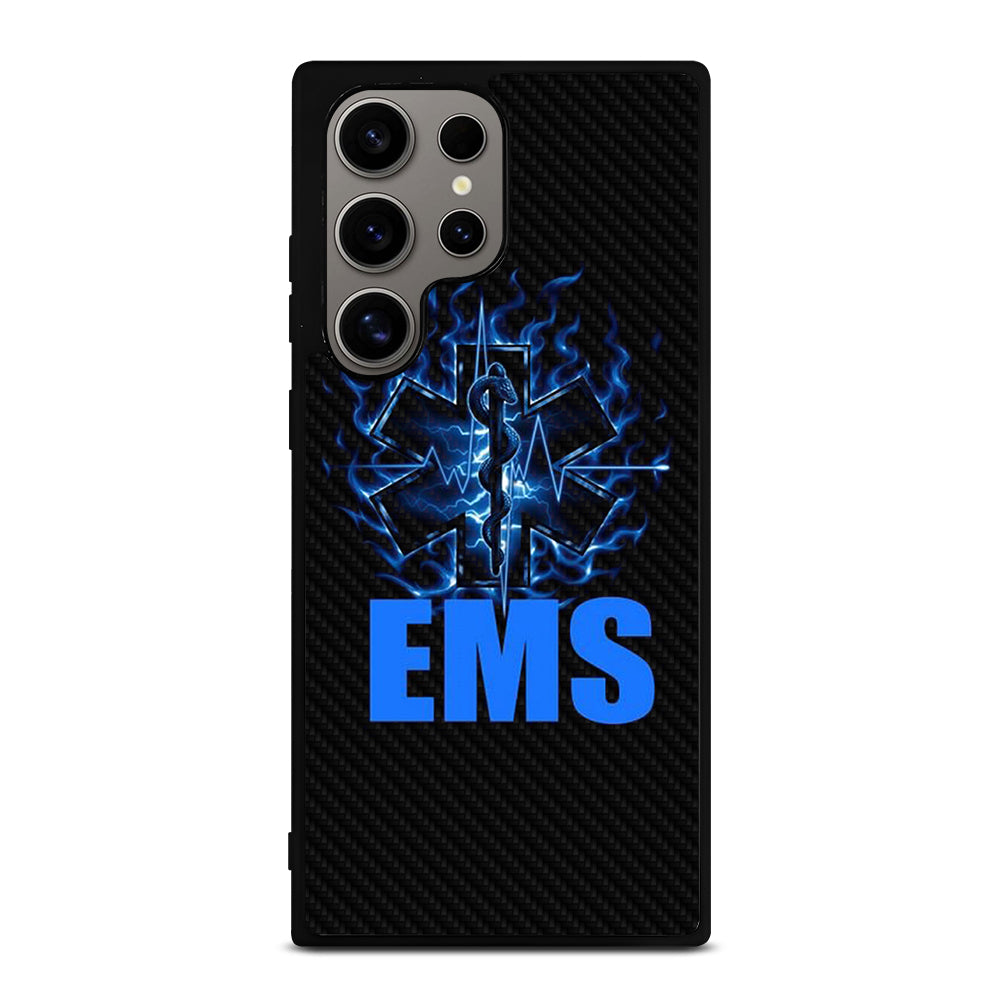 EMT EMS MEDICAL CARBON LOGO 2 Samsung Galaxy S24 Ultra Case Cover