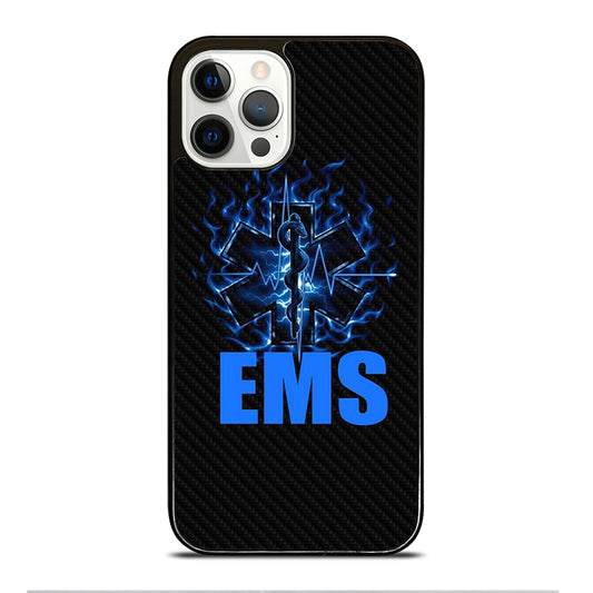 EMT EMS MEDICAL CARBON LOGO 2 iPhone 12 Pro Case Cover