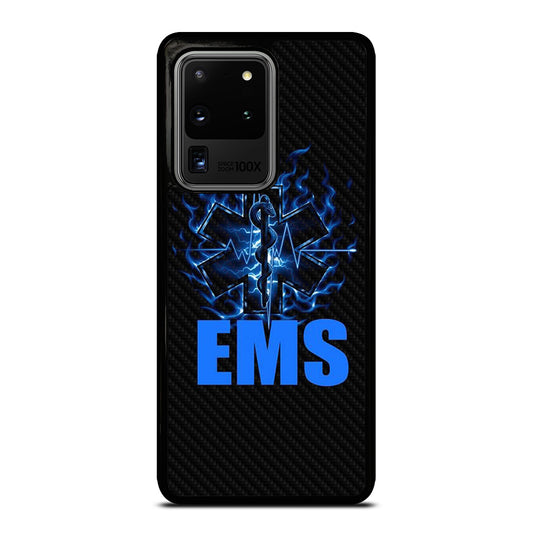 EMT EMS MEDICAL CARBON LOGO 2 Samsung Galaxy S20 Ultra Case Cover