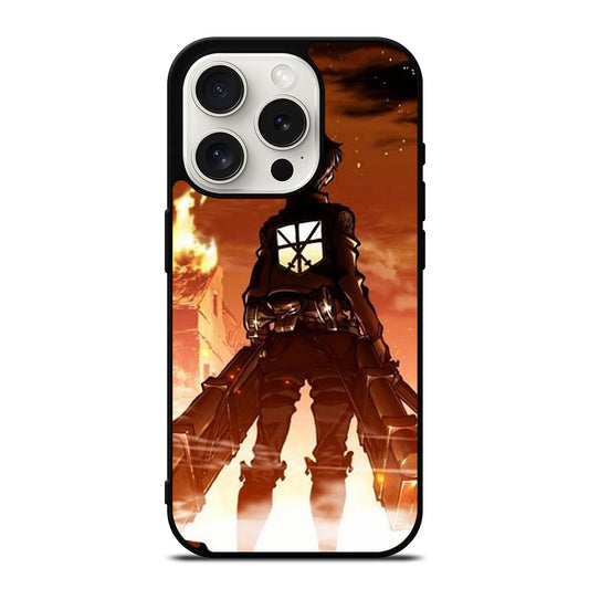 EREN YEAGER ATTACK ON TITAN ANIME SERIES iPhone 15 Pro Case Cover