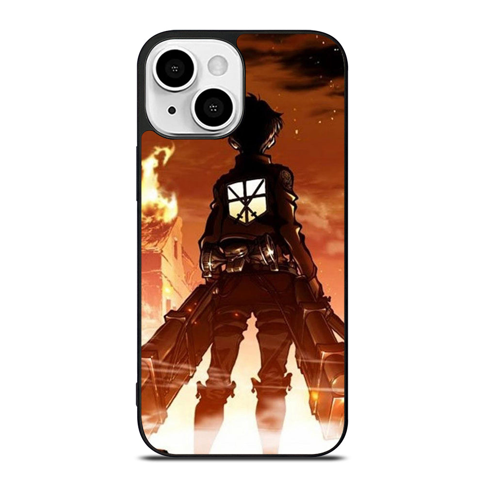 EREN YEAGER ATTACK ON TITAN ANIME SERIES iPhone 13 Mini Case Cover