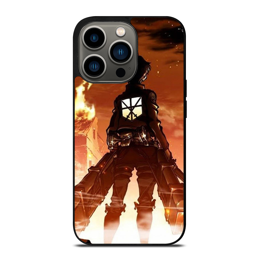 EREN YEAGER ATTACK ON TITAN ANIME SERIES iPhone 13 Pro Case Cover