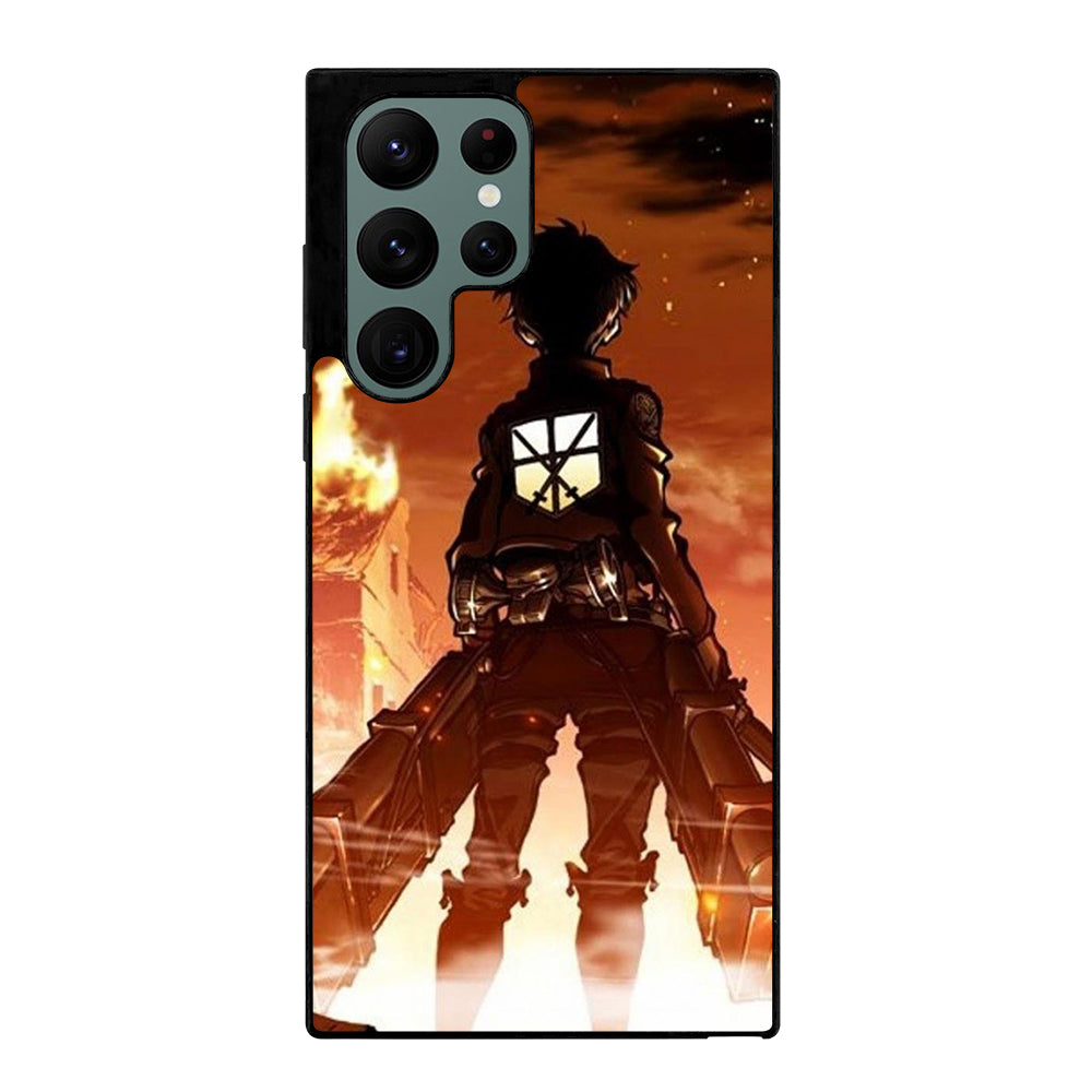 EREN YEAGER ATTACK ON TITAN ANIME SERIES Samsung Galaxy S22 Ultra Case Cover