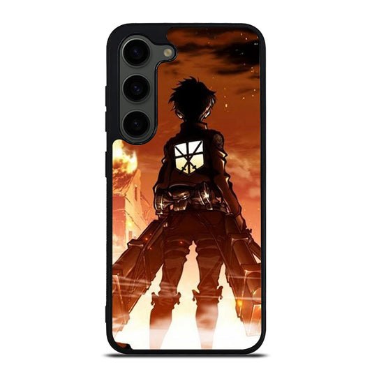 EREN YEAGER ATTACK ON TITAN ANIME SERIES Samsung Galaxy S23 Plus Case Cover