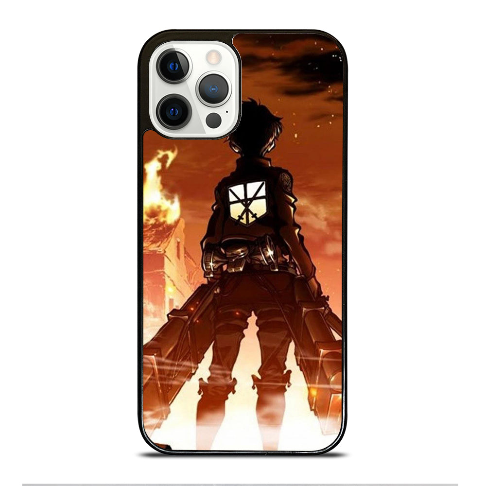 EREN YEAGER ATTACK ON TITAN ANIME SERIES iPhone 12 Pro Case Cover
