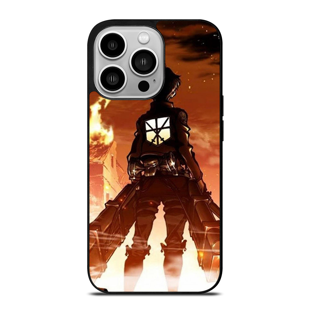 EREN YEAGER ATTACK ON TITAN ANIME SERIES iPhone 14 Pro Case Cover