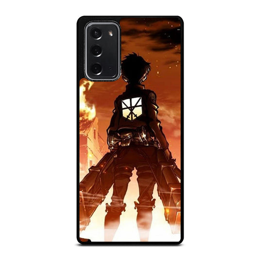 EREN YEAGER ATTACK ON TITAN ANIME SERIES Samsung Galaxy Note 20 Case Cover