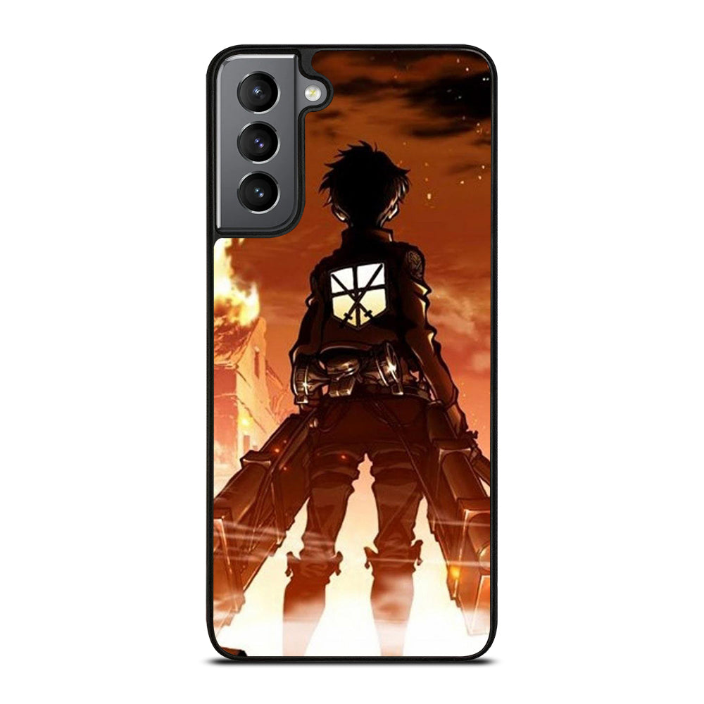EREN YEAGER ATTACK ON TITAN ANIME SERIES Samsung Galaxy S21 Plus Case Cover