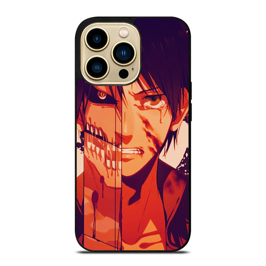 EREN YEAGER ATTACK ON TITAN FACE iPhone 14 Pro Max Case Cover