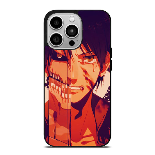 EREN YEAGER ATTACK ON TITAN FACE iPhone 14 Pro Case Cover