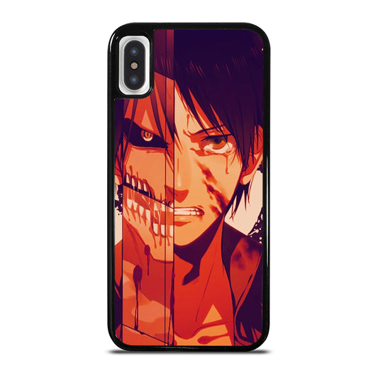 EREN YEAGER ATTACK ON TITAN FACE iPhone X / XS Case Cover
