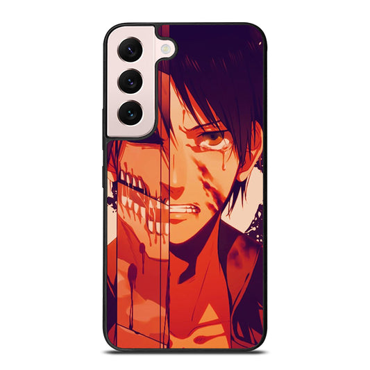 EREN YEAGER ATTACK ON TITAN FACE Samsung Galaxy S22 Plus Case Cover