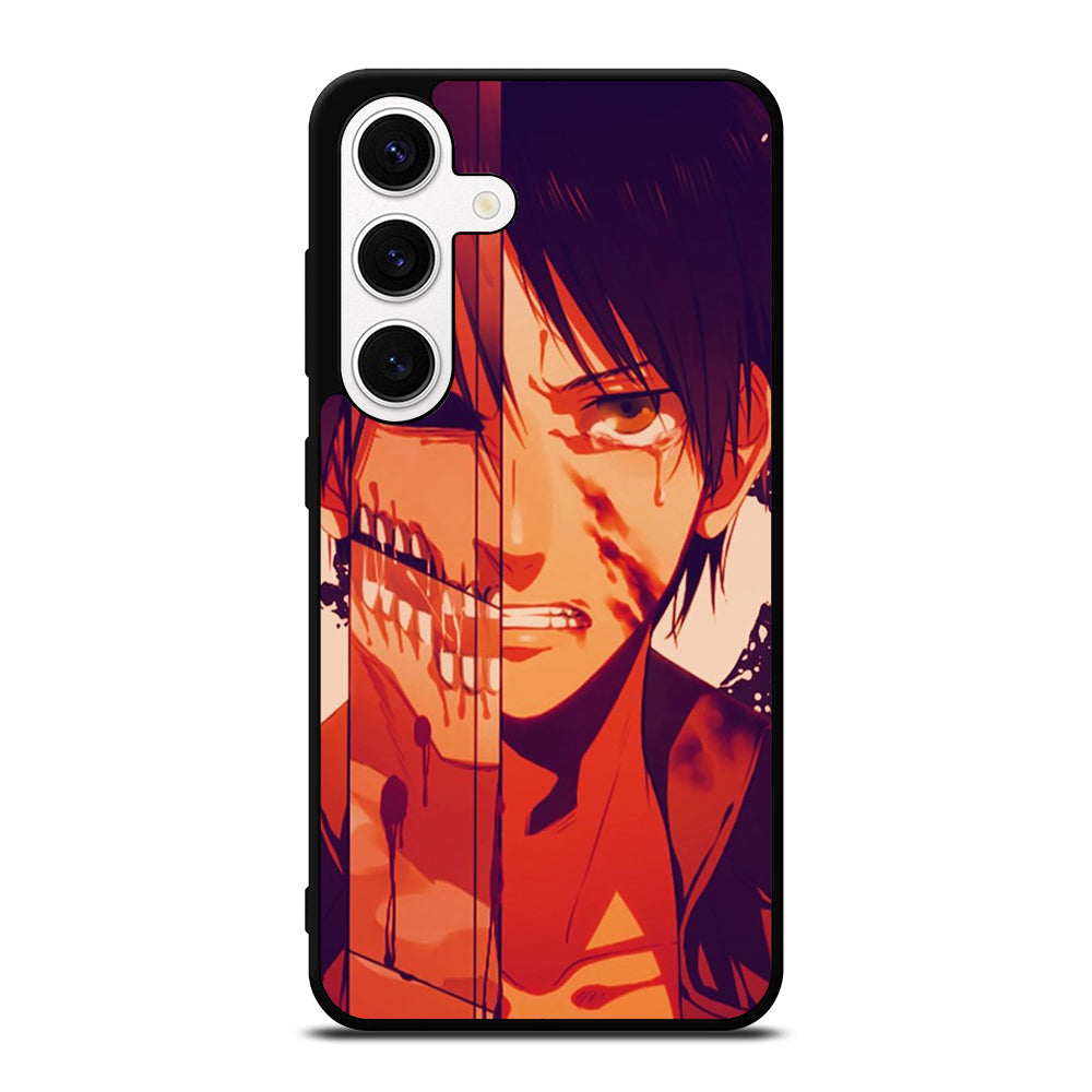 EREN YEAGER ATTACK ON TITAN FACE Samsung Galaxy S24 Case Cover