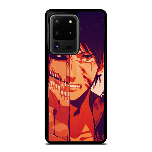EREN YEAGER ATTACK ON TITAN FACE Samsung Galaxy S20 Ultra Case Cover