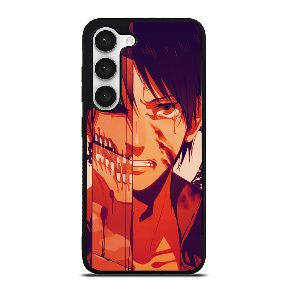 EREN YEAGER ATTACK ON TITAN FACE Samsung Galaxy S23 Case Cover