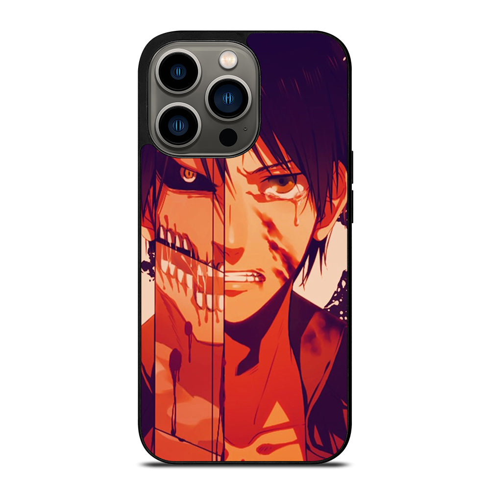 EREN YEAGER ATTACK ON TITAN FACE iPhone 13 Pro Case Cover