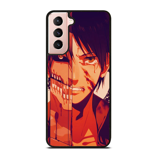 EREN YEAGER ATTACK ON TITAN FACE Samsung Galaxy S21 Case Cover