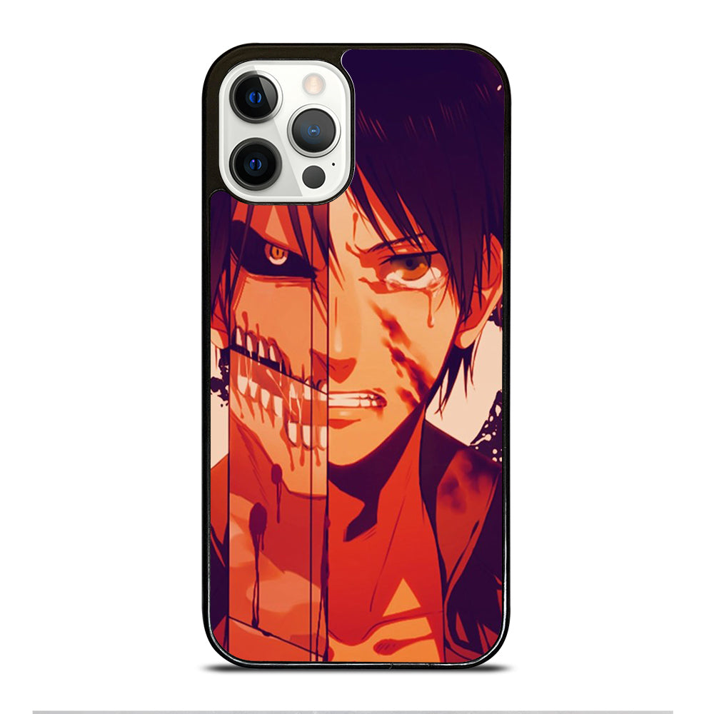EREN YEAGER ATTACK ON TITAN FACE iPhone 12 Pro Case Cover