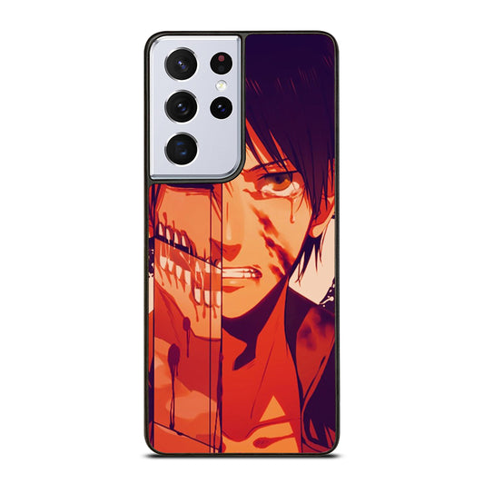 EREN YEAGER ATTACK ON TITAN FACE Samsung Galaxy S21 Ultra Case Cover