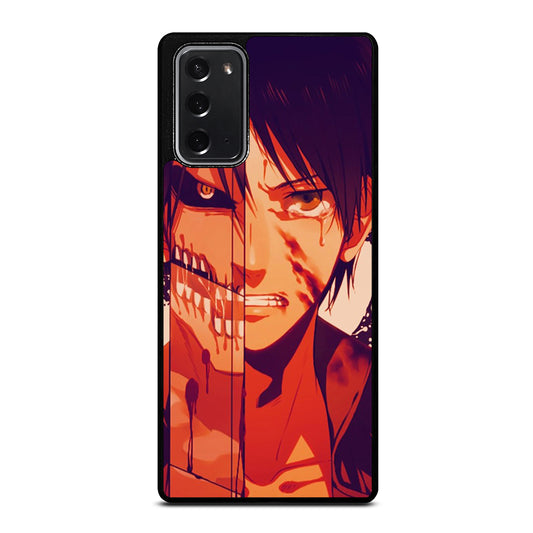 EREN YEAGER ATTACK ON TITAN FACE Samsung Galaxy Note 20 Case Cover