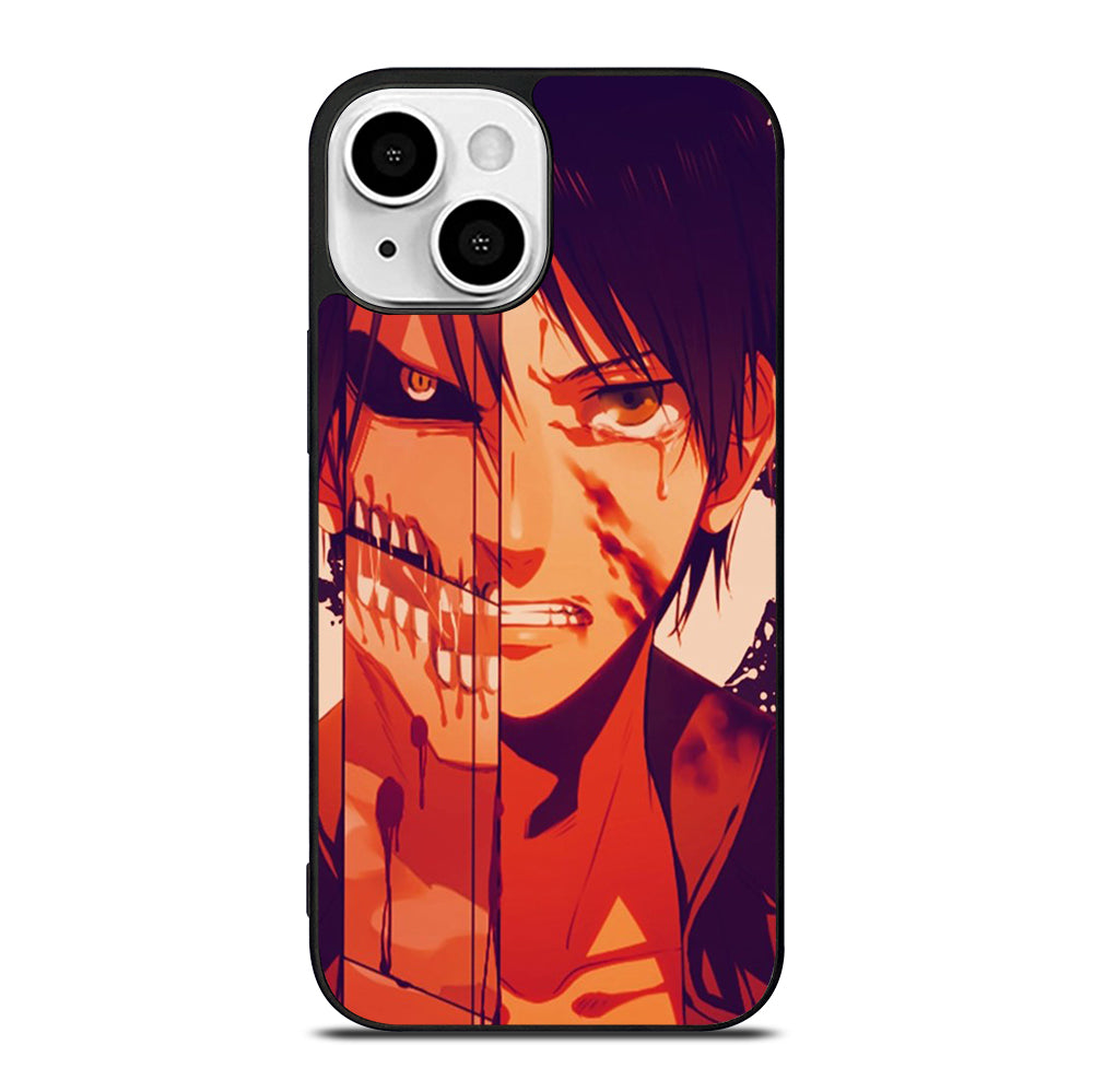 EREN YEAGER ATTACK ON TITAN FACE iPhone 13 Mini Case Cover