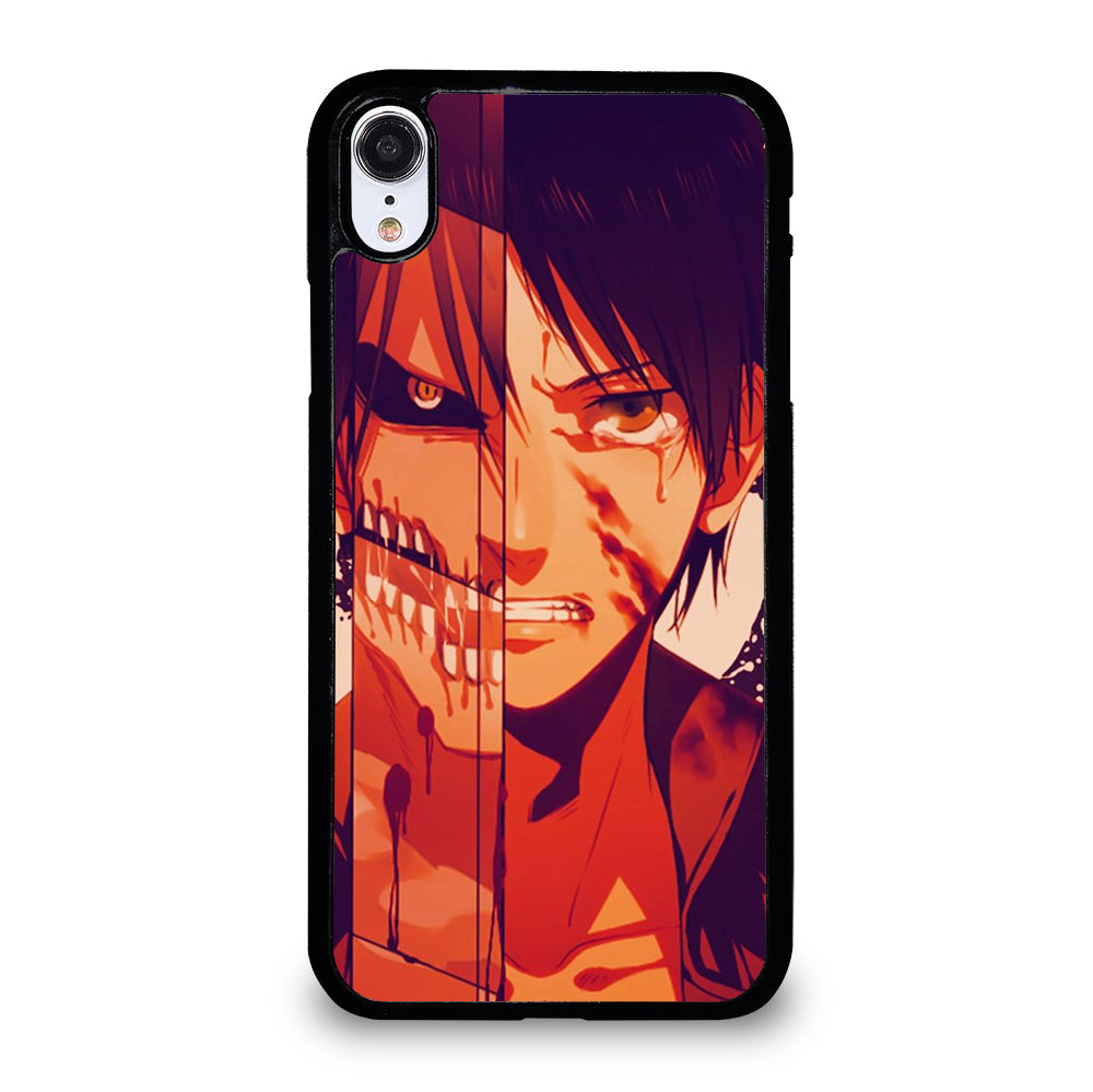 EREN YEAGER ATTACK ON TITAN FACE iPhone XR Case Cover
