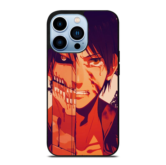EREN YEAGER ATTACK ON TITAN FACE iPhone 13 Pro Max Case Cover